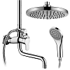 Душевая система Elghansa Shower Systems 2308883-2C (Set-29) хром