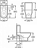 Чаша напольного унитаза Roca Meridian-N 342245000