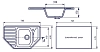 Кухонная мойка Mixline ML-GM24 ML-GM24 (310) серый