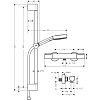 Душевой комплект Hansgrohe Ecostat 24272000 хром