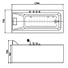 Акриловая ванна Appollo TS TS-9012L белый