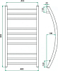 Полотенцесушитель водяной Grota Primo 48x90