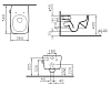 Подвесной безободковый унитаз Vitra Metropole, с функцией биде и встроенным смесителем, с системой дозирования моющих и дезодорирующих средств, крышка микролифт, 7672B003-1687/90-003-009