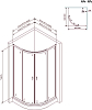 Душевой уголок 90x90, c поддоном Am.Pm X-Joy W88E-205-090BT