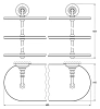 Полка 3SC Stilmar STI 217 золото