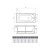 Акриловая ванна Relisan Eco Plus Гл000022172 белый