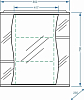 Зеркальный шкаф Stella Polar Волна Лолита 65 SP-00000054 с подсветкой Белый