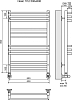 Полотенцесушитель водяной Terminus Нойс П12 500х800 4630080268401