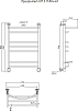 Полотенцесушитель водяной Тругор Приоритет НП 3 П 80*40 (ЛЦ2)