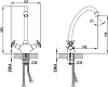 Смеситель Zenta Elika Z1606 для раковины