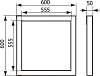 Настенный люк Evecs Ceramo Steel D6060 60х60