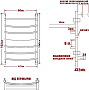 Полотенцесушитель водяной Ника Arc ЛД ВП 100/60-7 с полкой