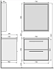 Тумба под раковину Raval Frame Fra.01.75/P/W-DS белый, коричневый