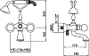 Смеситель Webert Karenina KA720201065 бронза для ванны с душем