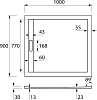 Экран для поддона Cezares TRAY-AS-AH-100/90-100-SCR