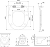 Подвесной унитаз Am.Pm Sense C741700SC с сиденьем микролифт