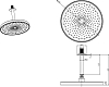 Верхний душ потолочный 260мм AQUATEK AQ2070CR