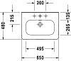 Раковина 65 см Duravit DuraStyle 2320650000