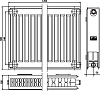 Радиатор стальной Kermi FKO 220412 тип 22