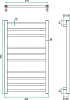 Полотенцесушитель электрический Grota Eco Classic 30x90