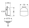 Накладки для слива-перелива Hansgrohe Exafill 58128000 хром