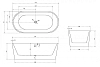 Акриловая ванна Abber AB9209 E белый
