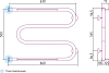Полотенцесушитель водяной Сунержа М-образный 50x65 с 2 полками