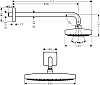 Верхний душ Hansgrohe Raindance Select E 300 2jet 27385000