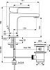 Смеситель для раковины Ideal Standard Cerafine D BC686U8, чёрный