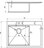 Кухонная мойка Zorg Master R LINUS 78х52х20 ZM R-7852-L