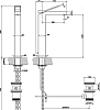 Смеситель для раковины Gessi Rettangolo K 53005#031, хром