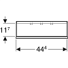 Настенная полка 45 см Geberit Smyle Square 500.362.JK.1, тёмно-серый