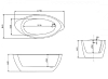 Акриловая ванна Lagard Versa lgd-vsa-ba черный
