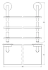 Полка Ellux Elegance ELE 041 хром