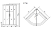 Кабина душевая Timo Lux T-7709(NEW)
