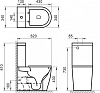 Чаша для унитаза-компакта BelBagno Sfera-TR BB2128CPR