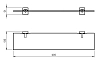 Полка Novaservis Novatorre 12 0240.0 хром