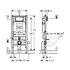 Инсталляция Geberit с безободковым унитазом Jacob Delafon Vox EDM102-00, сиденье микролифт клавиша хром, комплект