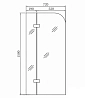 Шторка на ванну Bolu BL-375 Glass