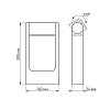 Уличный светодиодный светильник Arlight LGD-Path-Frame-Rotary-H300G-6W Warm3000 020397(1)