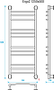 Полотенцесушитель электрический Energy Ergo2 1250x500, EETR0ERGO2125500000