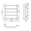 Полотенцесушитель водяной Domoterm Лаура Лаура П5 500x600-500 хром