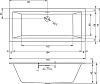 Акриловая ванна Riho Rething Cubic B105001005 170x75