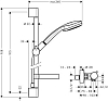 Душевой набор хром Hansgrohe Croma 100 27033000