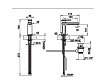Смеситель для раковины Gessi Eleganza 46001-713 бронза