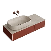 Тумба под раковину Kerama Marazzi Magica MA.120.2\VR.M красный