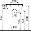 Раковина VitrA Zentrum 5632B003-0001 белый