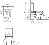 Унитаз-компакт VitrA Zentrum 9012B003-7202 с сиденьем микролифт, белый