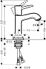 Смеситель для раковины Hansgrohe Metropol Classic 31301000, хром