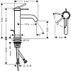 Смеситель для раковины Hansgrohe Tecturis S 73314000 хром